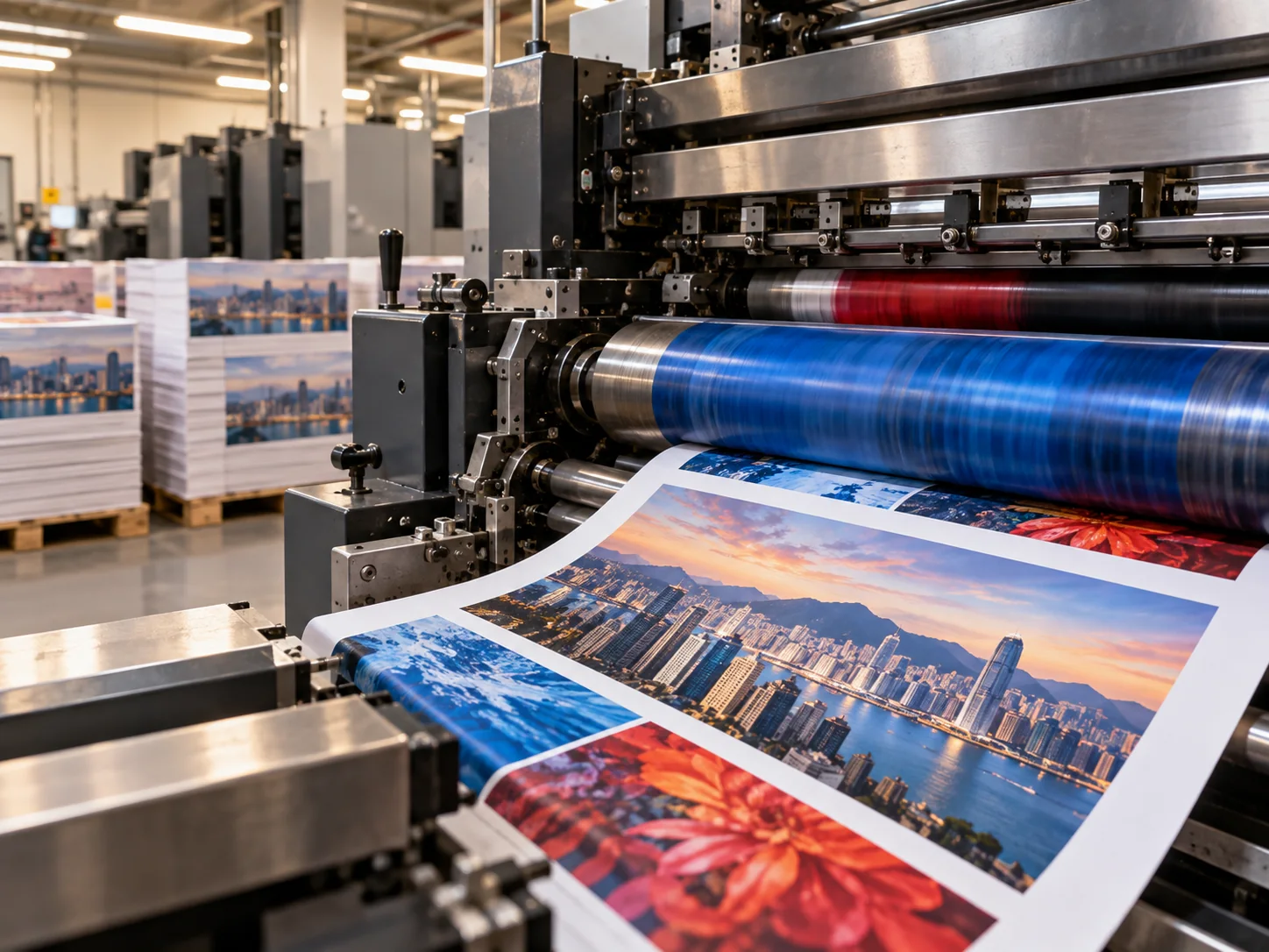 Commercial offset printing production